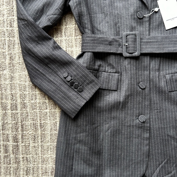 Amanda Uprichard Meritt Blazer Dress XS Belted NEW with tags Shopbop - Picture 7 of 8